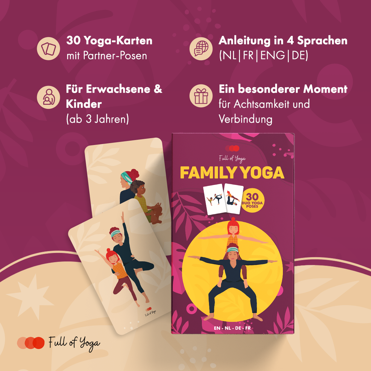 Familien Yoga Kaartenset – Samen Ontspannen & Verbinden